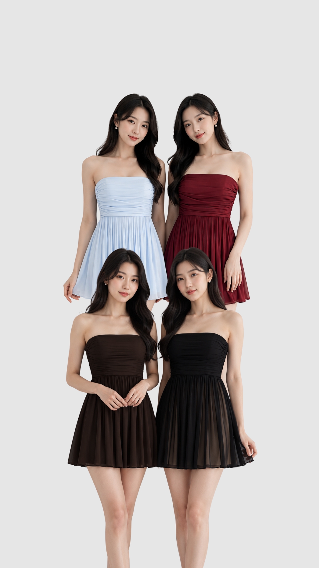 PREMIUM ICE MESH) Tiana Mesh Pleated Mini Dress | Mikayla
