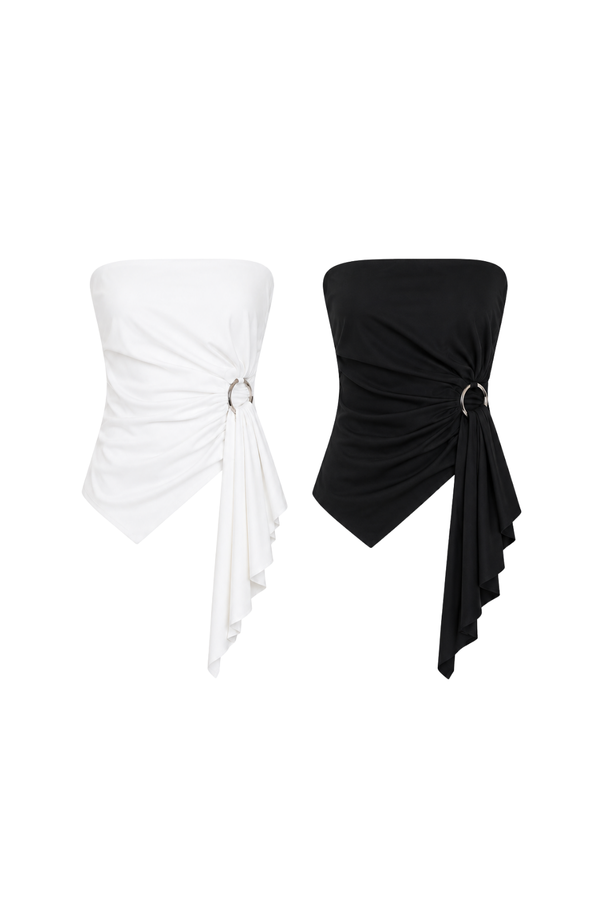 *PREORDER* (BARE/TENCEL) Aurelia Ring Drape Top