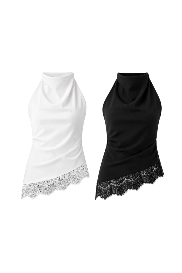 *PREORDER* Camille Lace Drape Top