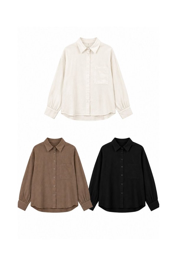*PREORDER* Elin Button Long Sleeve Linen Shirt