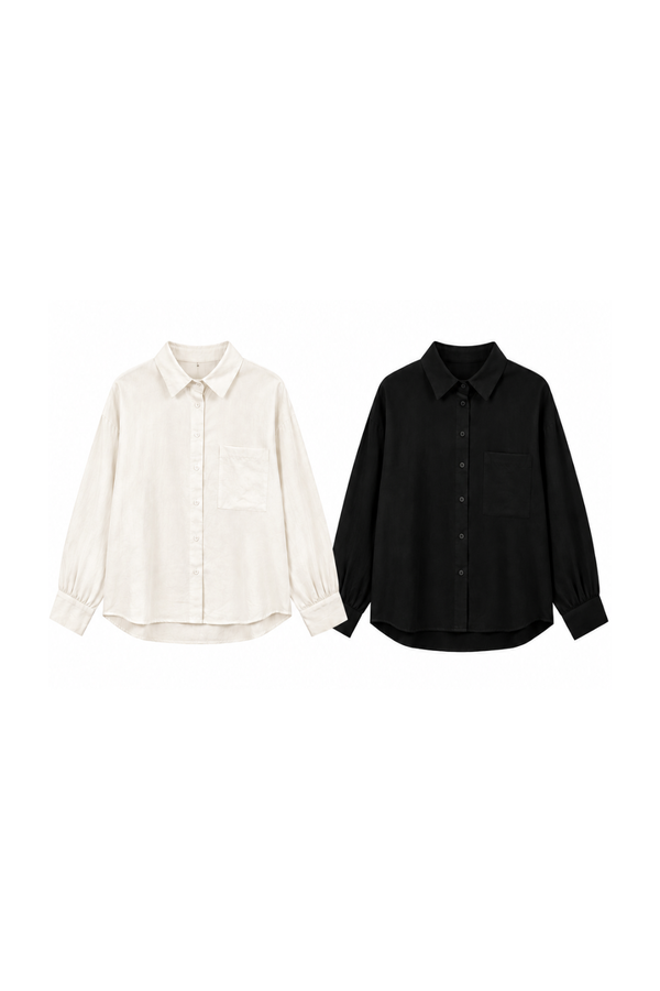 *PREORDER* Elin Button Long Sleeve Linen Shirt