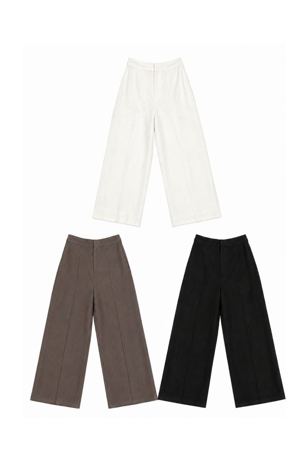 *REGULAR* Fina Front Clasp Linen Pants