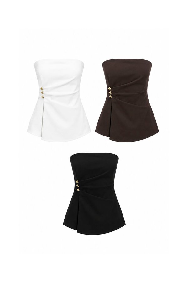 *PREORDER* Jori Side Ruched Longline Top