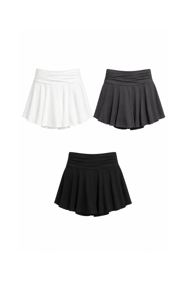 *PREORDER* (PREMIUM ICE MESH) Ri V2 Ruched Mesh Skorts