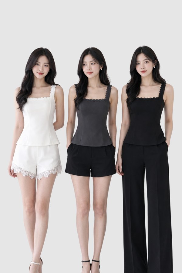 *PREORDER* Rinae Lace Long Line Top