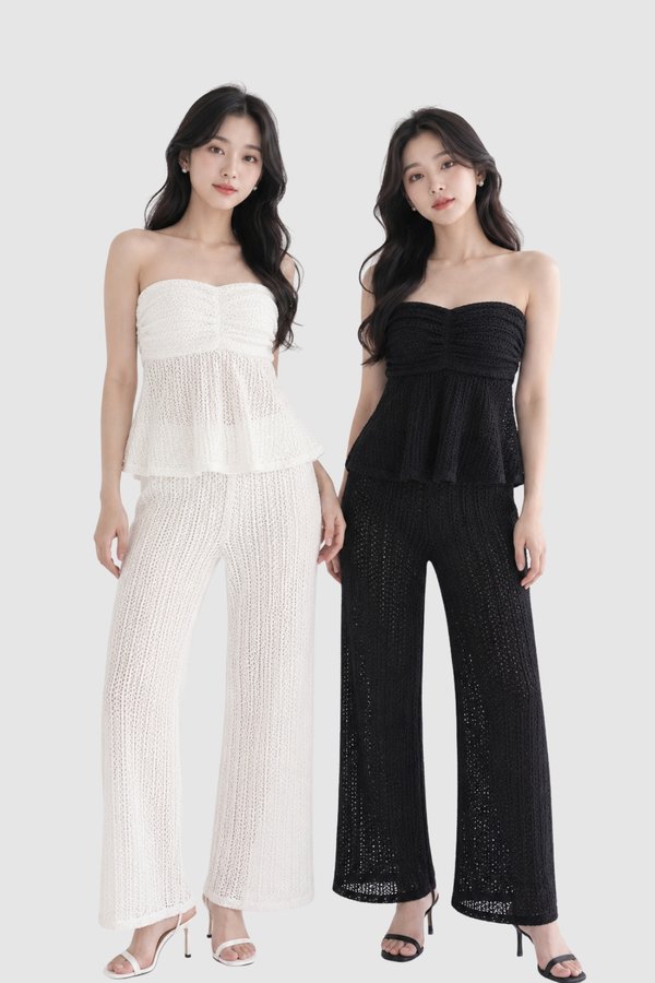 *PREORDER* *REGULAR* Trix Knit Crochet Pants