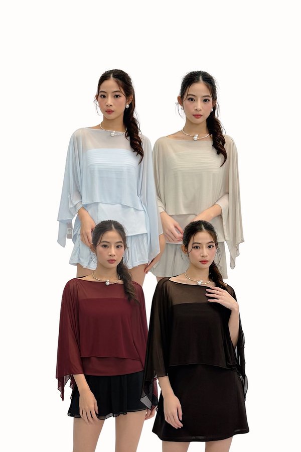 Vini Confidence Crop Mesh Veil in Other Colors