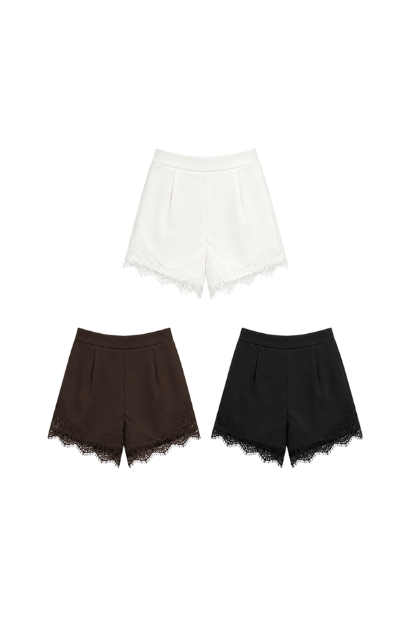 *PREORDER* Darcy V2 Straight Waistband Lace Shorts