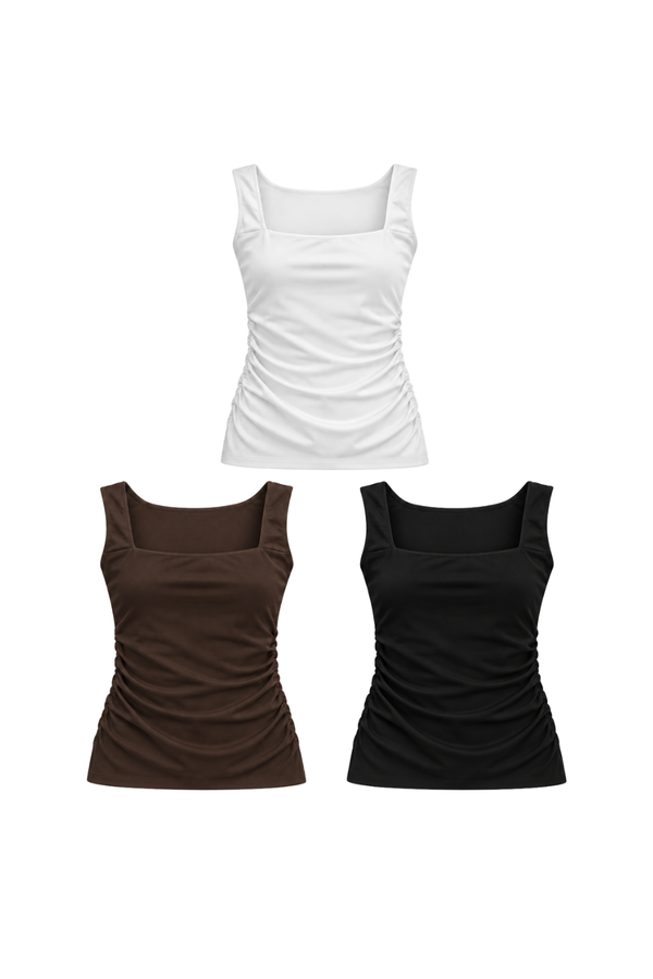 *PREORDER* (BARE/TENCEL) Remi Ruched Top