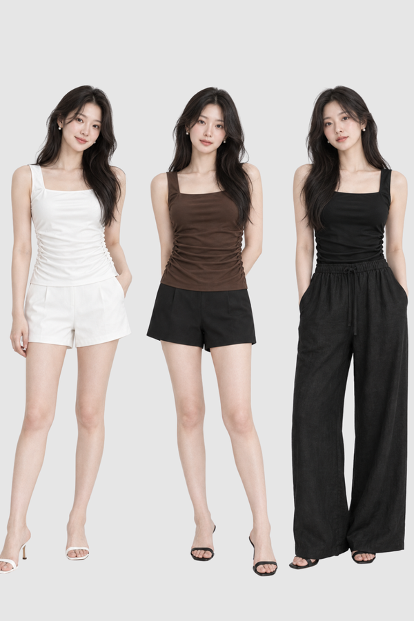 *PREORDER* (BARE/TENCEL) Remi Ruched Top