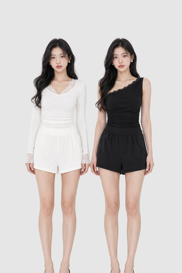*PREORDER* (BARE/TENCEL) Ri Ruched Shorts