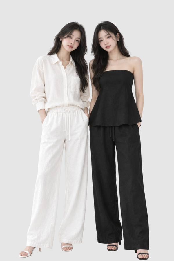 *PREORDER* *PETITE* Rielle Linen Drawstring Pants