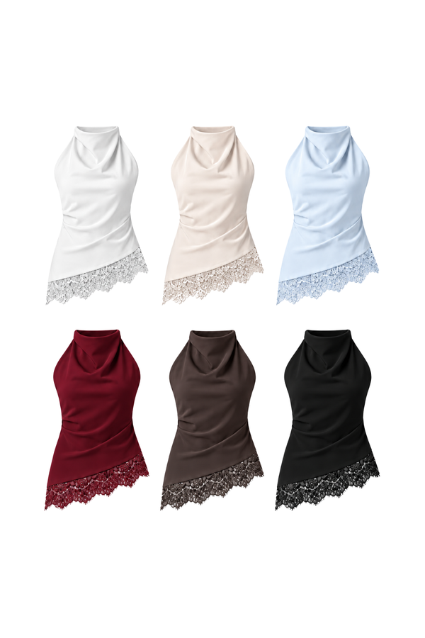 Camille Lace Drape Top