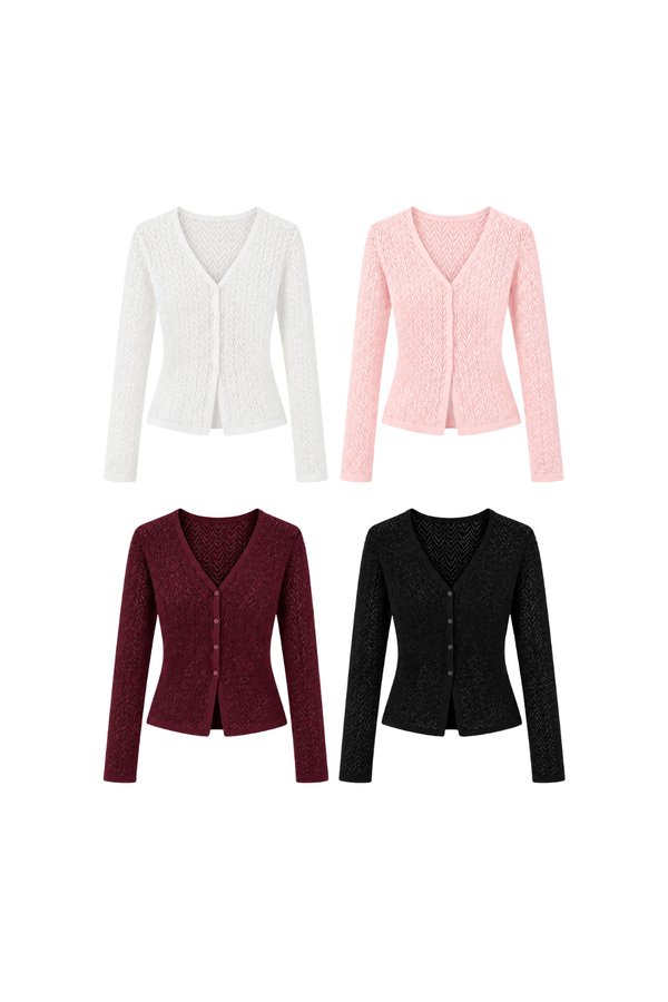*PREORDER* Elara Lace Knit Cardigan