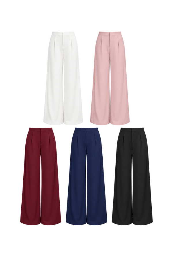 *PETITE* Eliona Clasp Straight Leg Pants