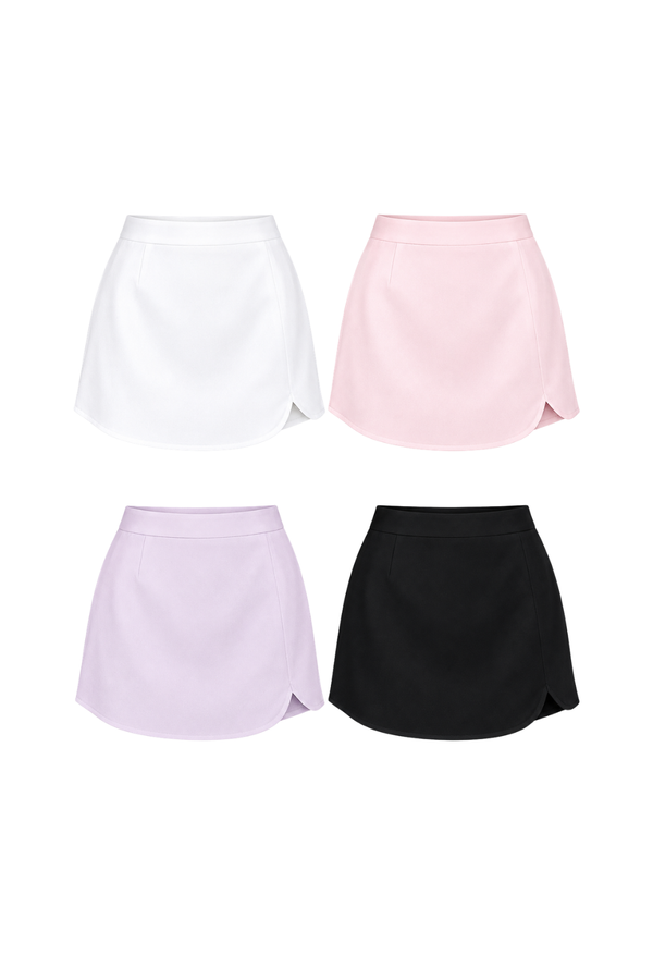 *REGULAR* Gillian Rounded Slit Skorts