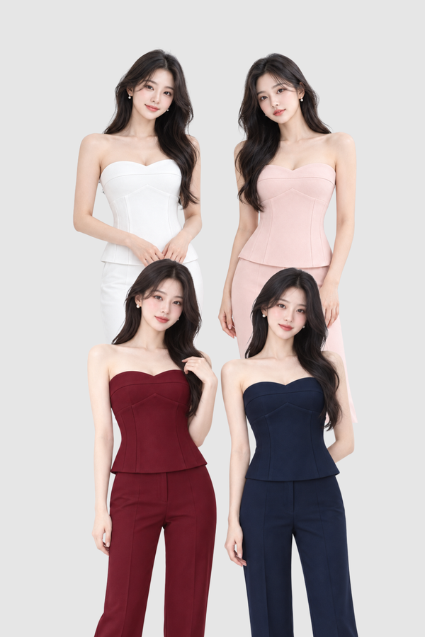 Hanna Panel Peplum Top