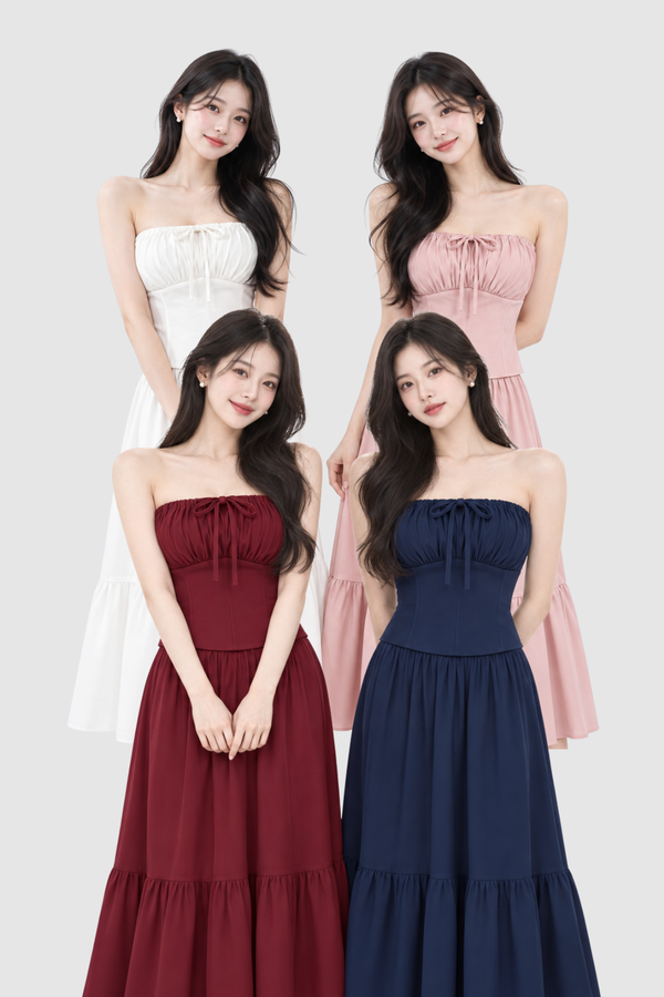 *REGULAR* Laura Single Ruffle Hem Midi Skirt