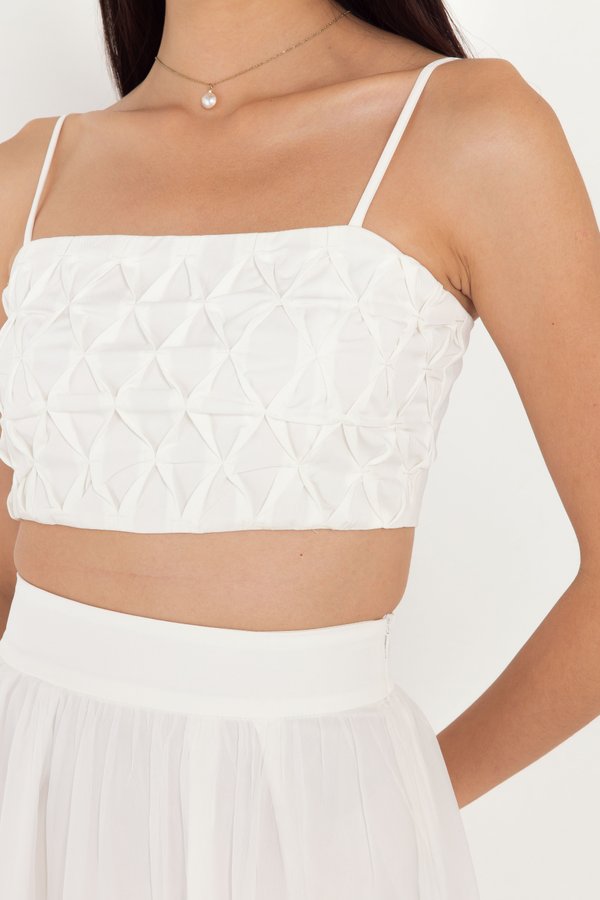 Akire Textured Top in White